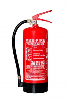 MBS-FIRE Pulverfeuerlöscher, ABC Dauerdruck Feuerlöscher Göckler ASR A2.2 Löschmitteleinheiten LE